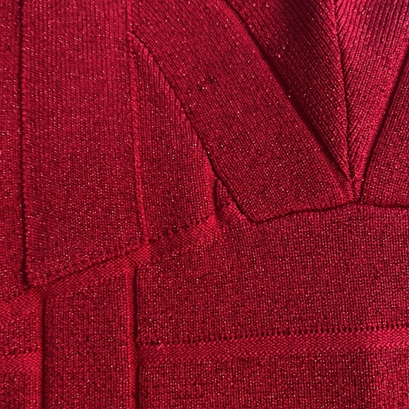 Sparkly red Guess Layla Bandage Dress. - Picture 5 of 7